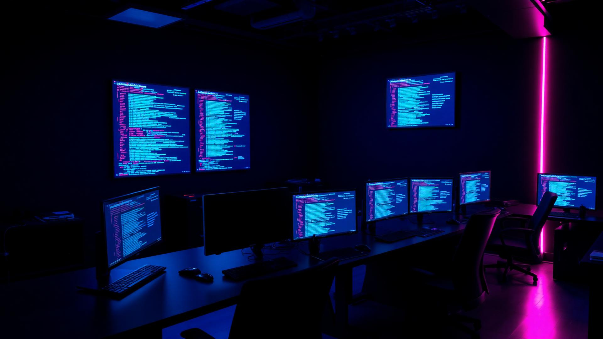 Developers collaborating on a web platform in a modern Nairobi office