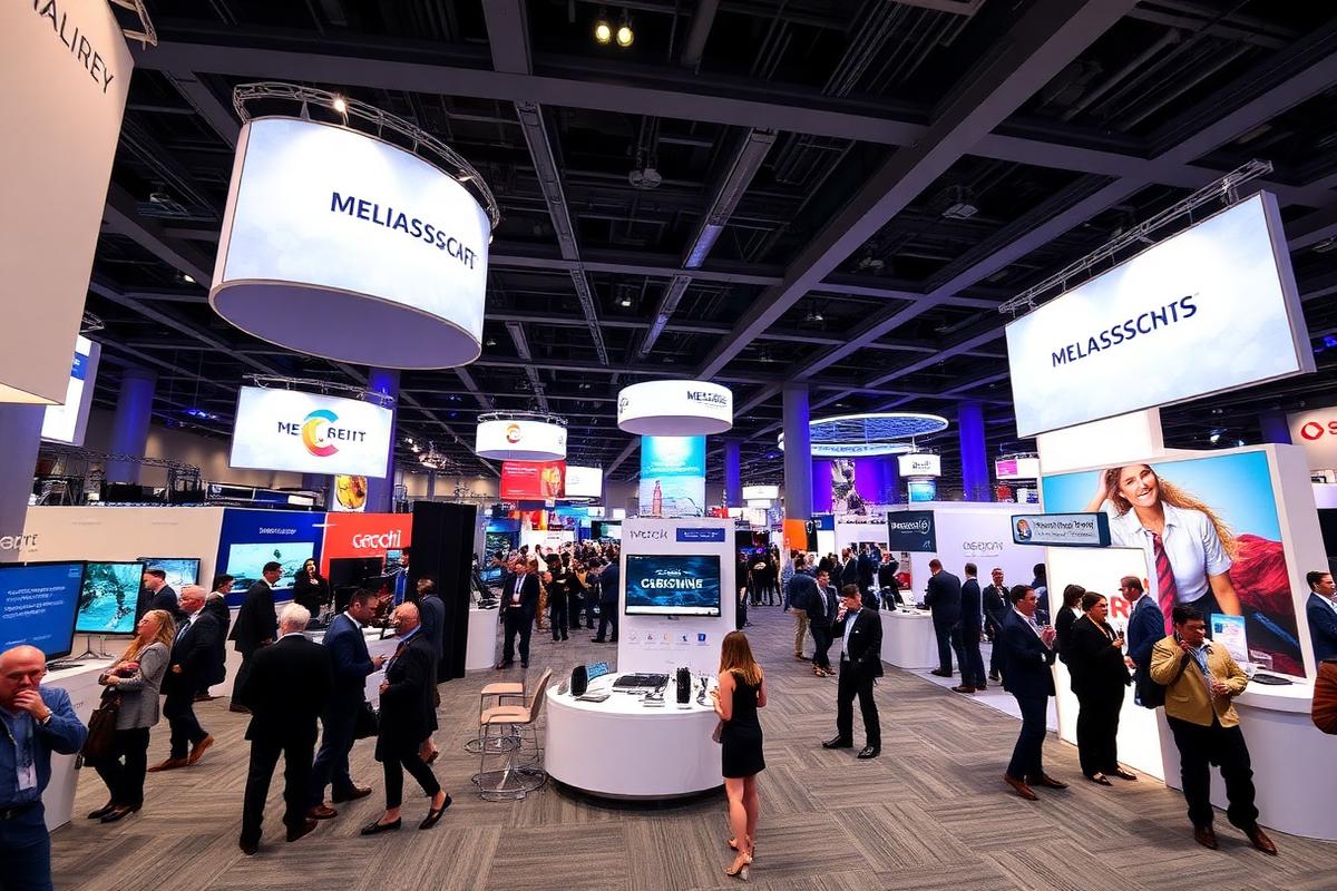 Conference keynote on LED screens